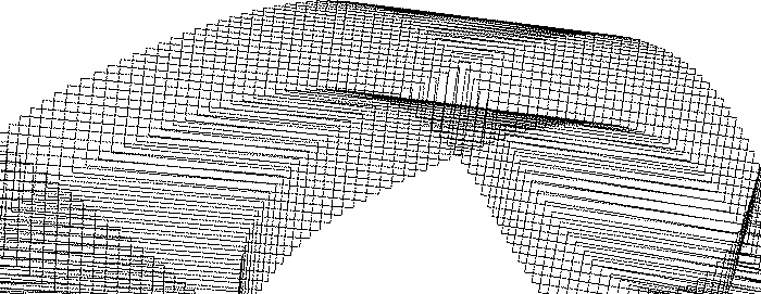 A dithered abstract image of a mesh.